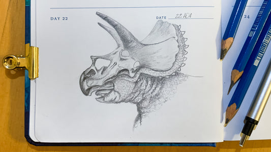 One Sketch A Day #22 - The Majesty of the Triceratops