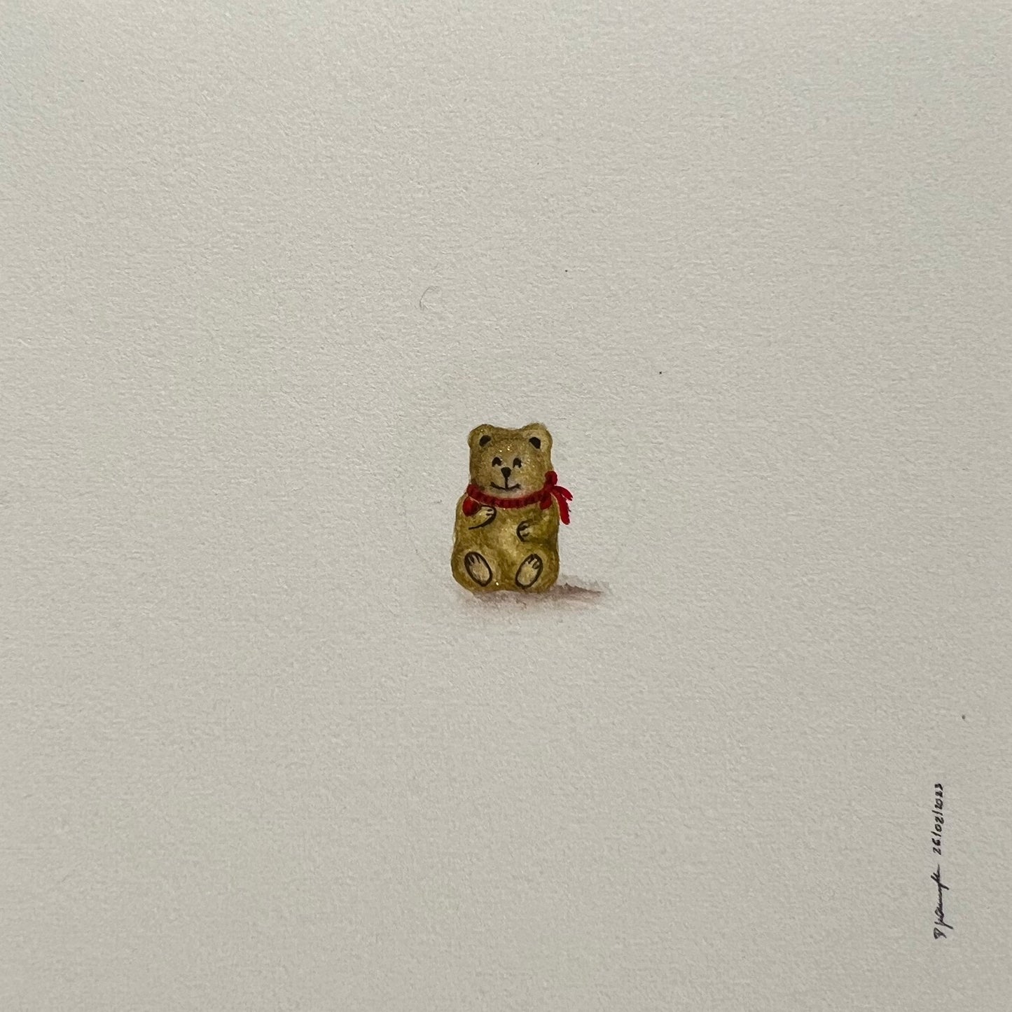 Iconic Lindt Bear in Watercolor